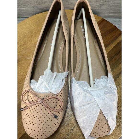 EASY SPIRIT Womens Beige Padded Orly Round Toe Slip On Flats Shoes 7.5 - Picture 5 of 8